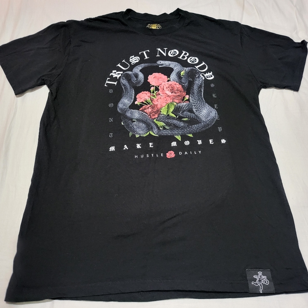 Trust Nobody Black Graphic Tee